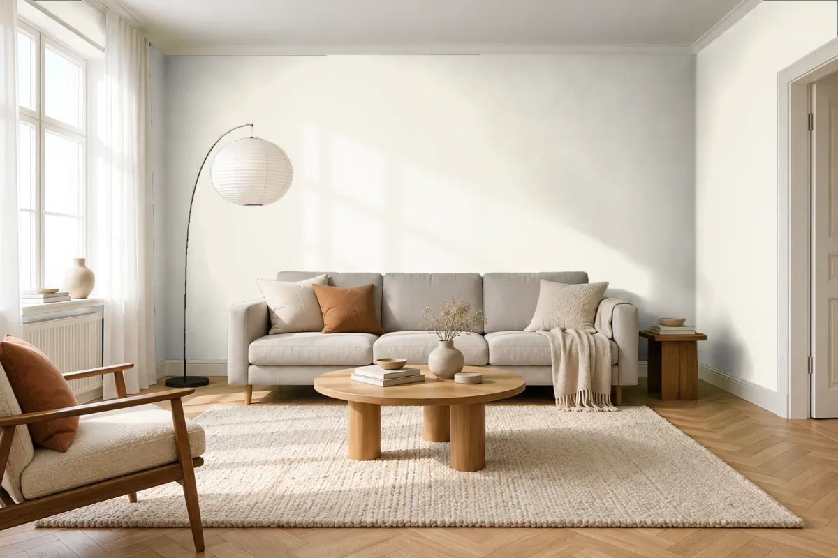 Краска Swiss Lake SL-0072 Natural Chic — гостиная в скандинавском стиле