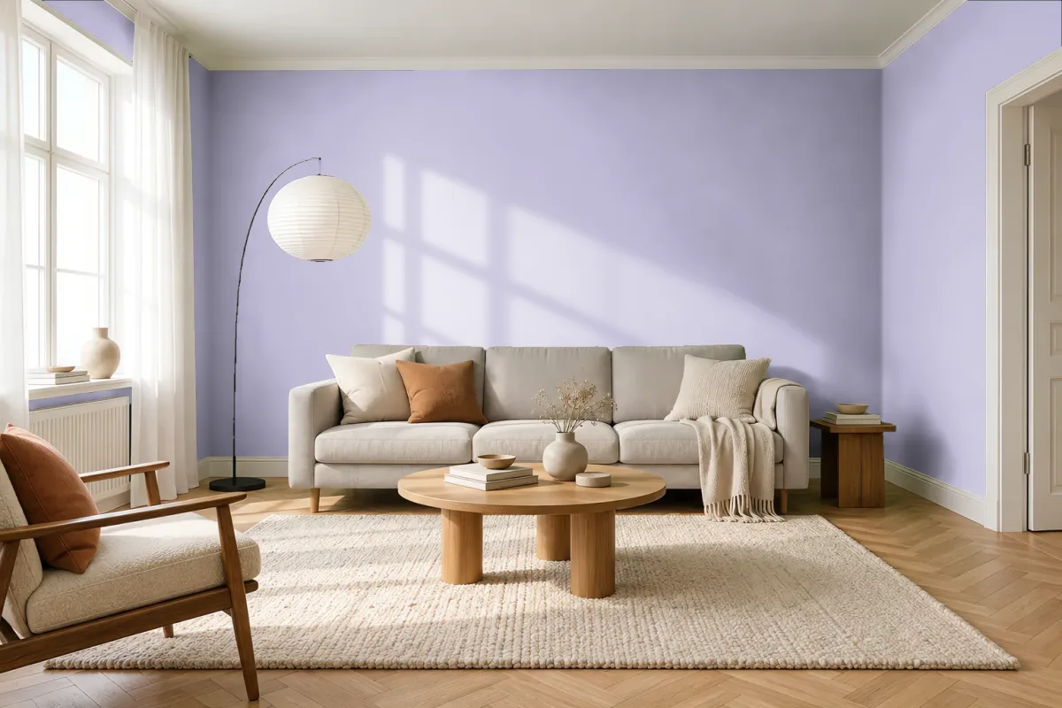 Краска Swiss Lake SL-1882 Lavender Twilight — гостиная в скандинавском стиле