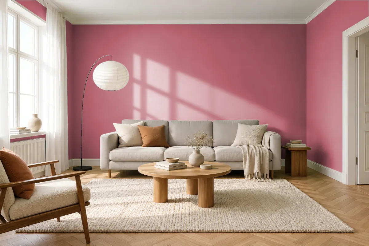Краска Swiss Lake SL-1375 Pinky Stone — гостиная в скандинавском стиле