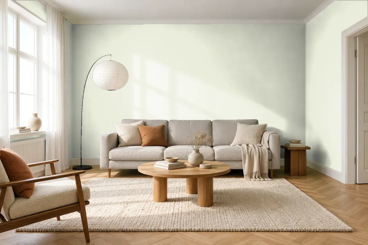 Краска Swiss Lake SL-0943 Powder Blue — гостиная в скандинавском стиле