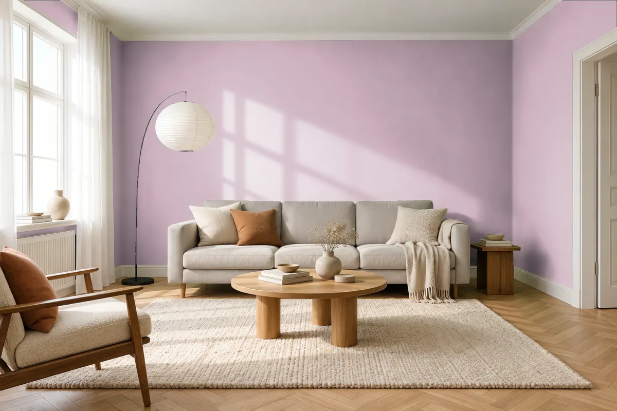 Краска Swiss Lake SL-1734 Mellow Rose — гостиная в скандинавском стиле