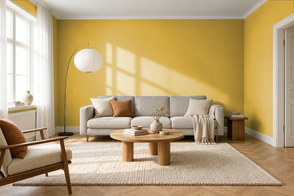 Краска Swiss Lake SL-0987 Amaretto Source — гостиная в скандинавском стиле