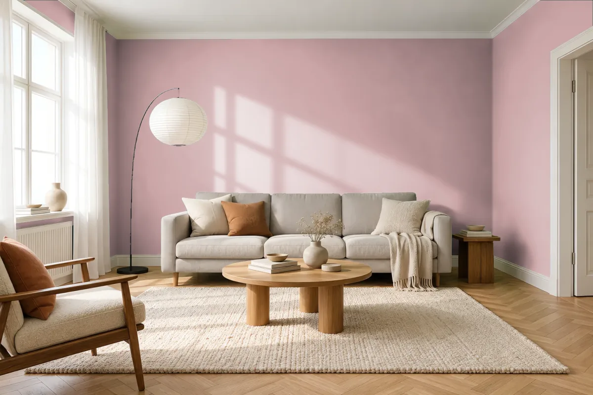Краска Little Greene LG 275 Hellebore — гостиная в скандинавском стиле