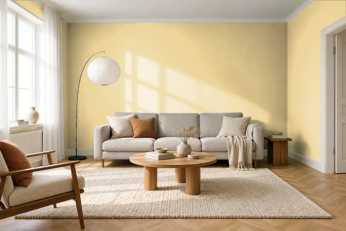 Краска Swiss Lake SL-1025 Linseed Oil — гостиная в скандинавском стиле