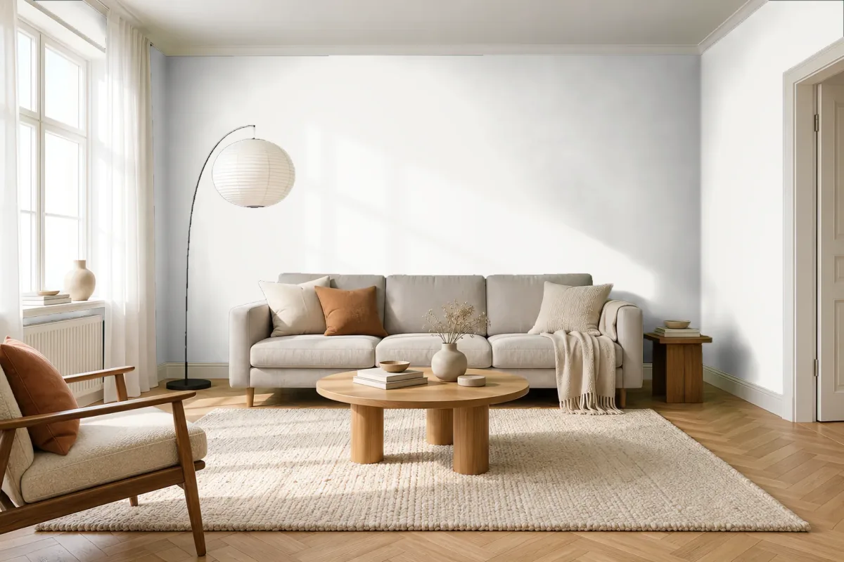 Краска Tikkurila TVT F446 — гостиная в скандинавском стиле