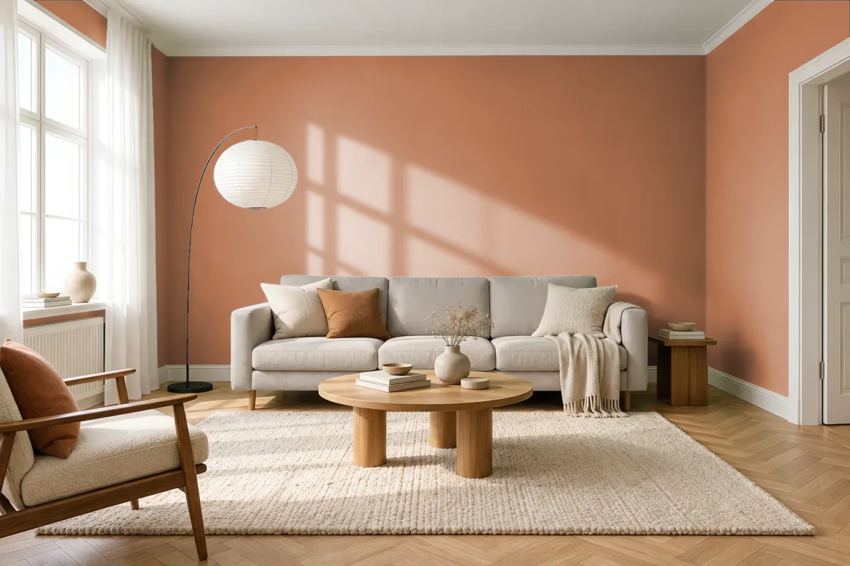 Краска Tikkurila TVT N404 — гостиная в скандинавском стиле