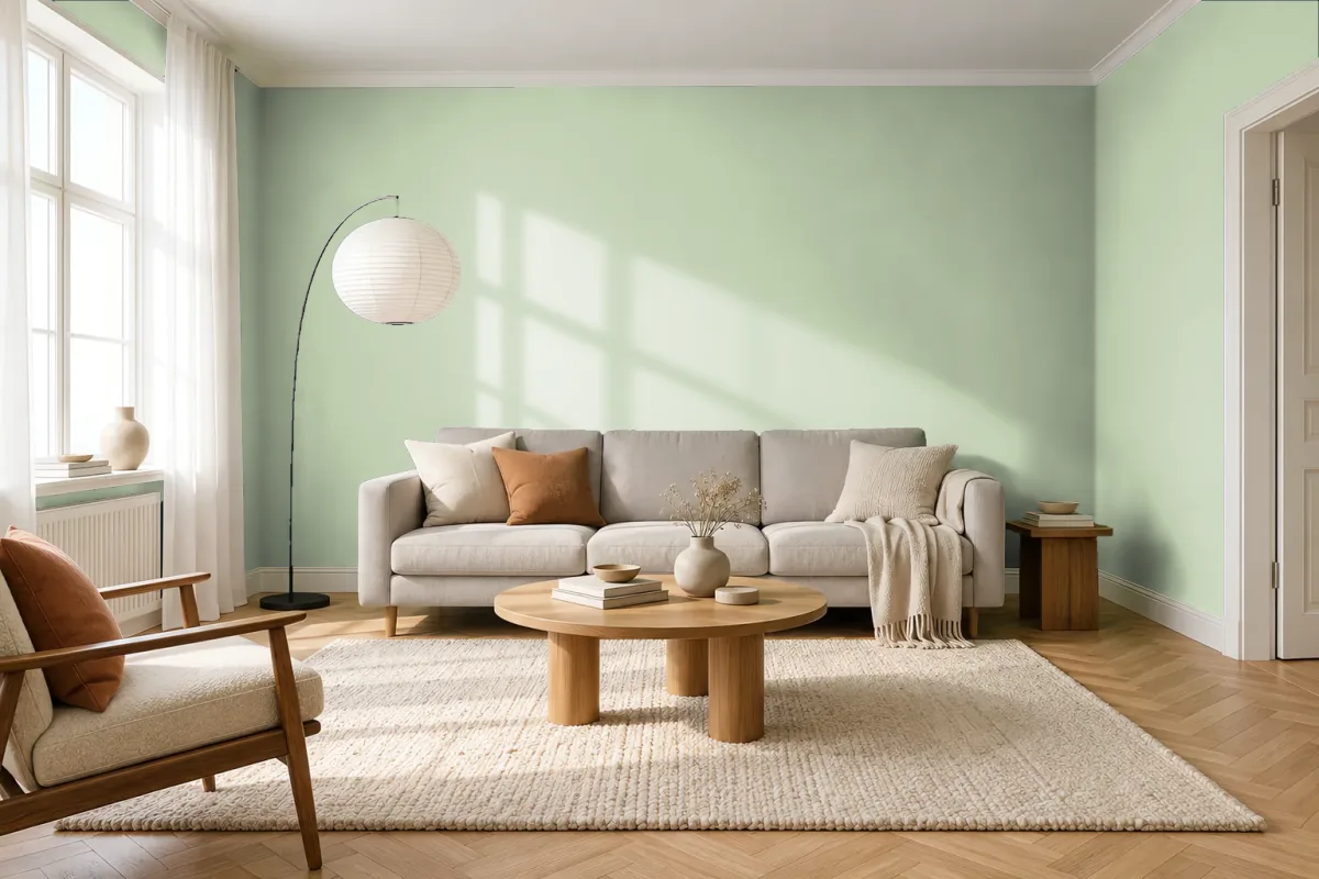 Краска Tikkurila TVT J384 — гостиная в скандинавском стиле