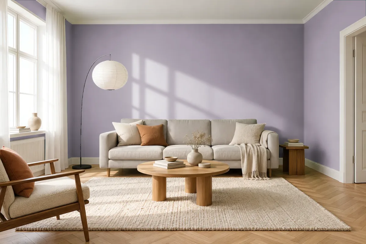 Краска Tikkurila TVT K427 — гостиная в скандинавском стиле