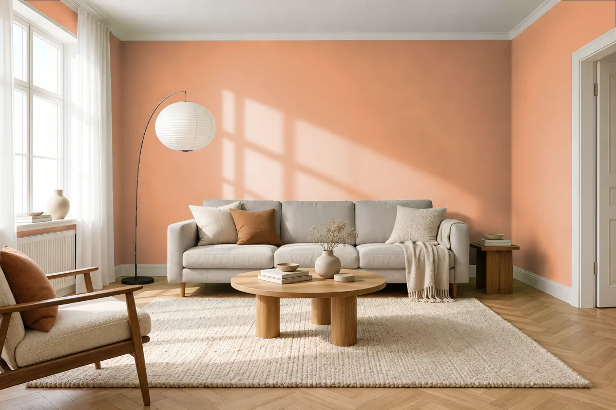 Краска Tikkurila TVT K406 — гостиная в скандинавском стиле