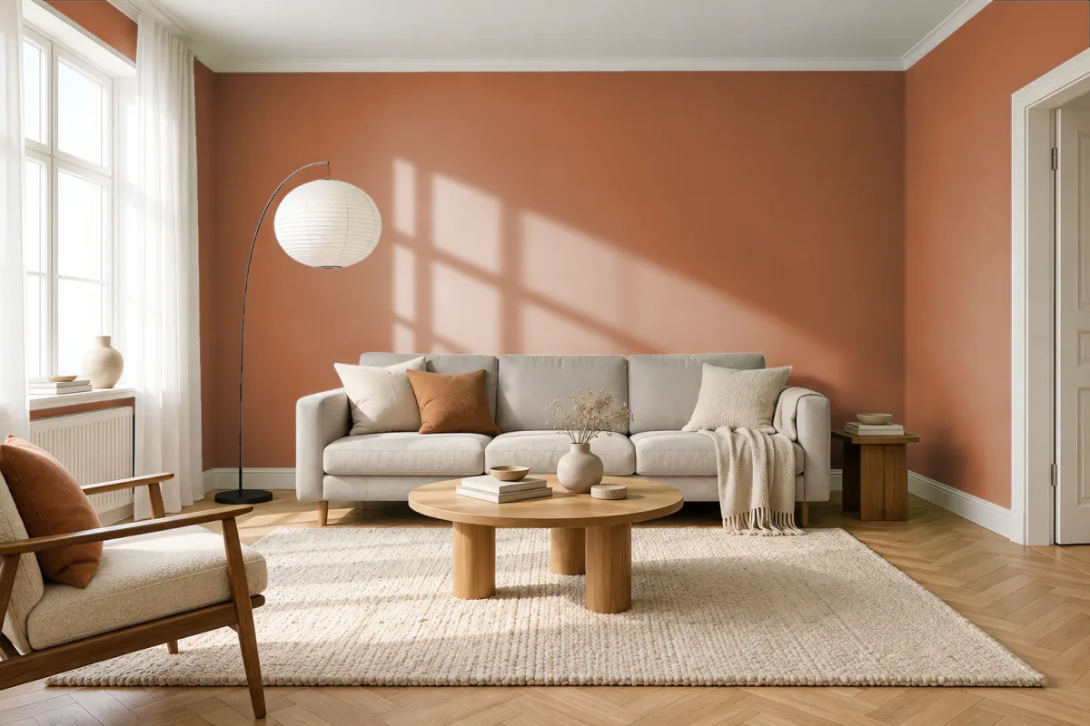 Краска Tikkurila TVT N406 — гостиная в скандинавском стиле