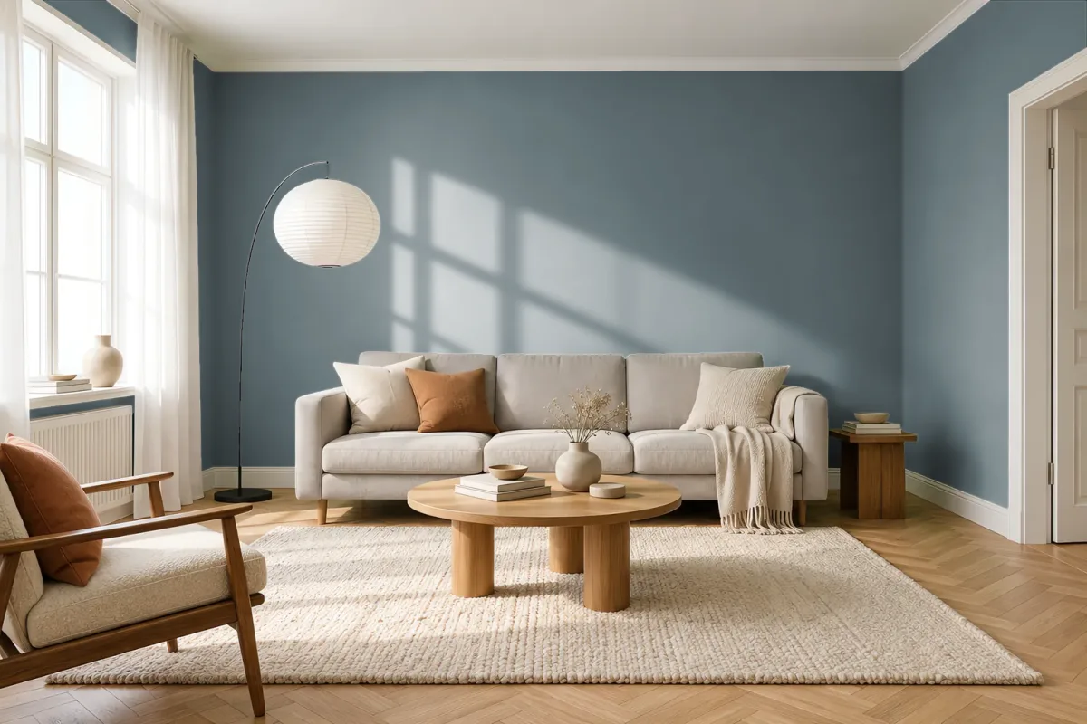 Краска Tikkurila TVT V492 — гостиная в скандинавском стиле