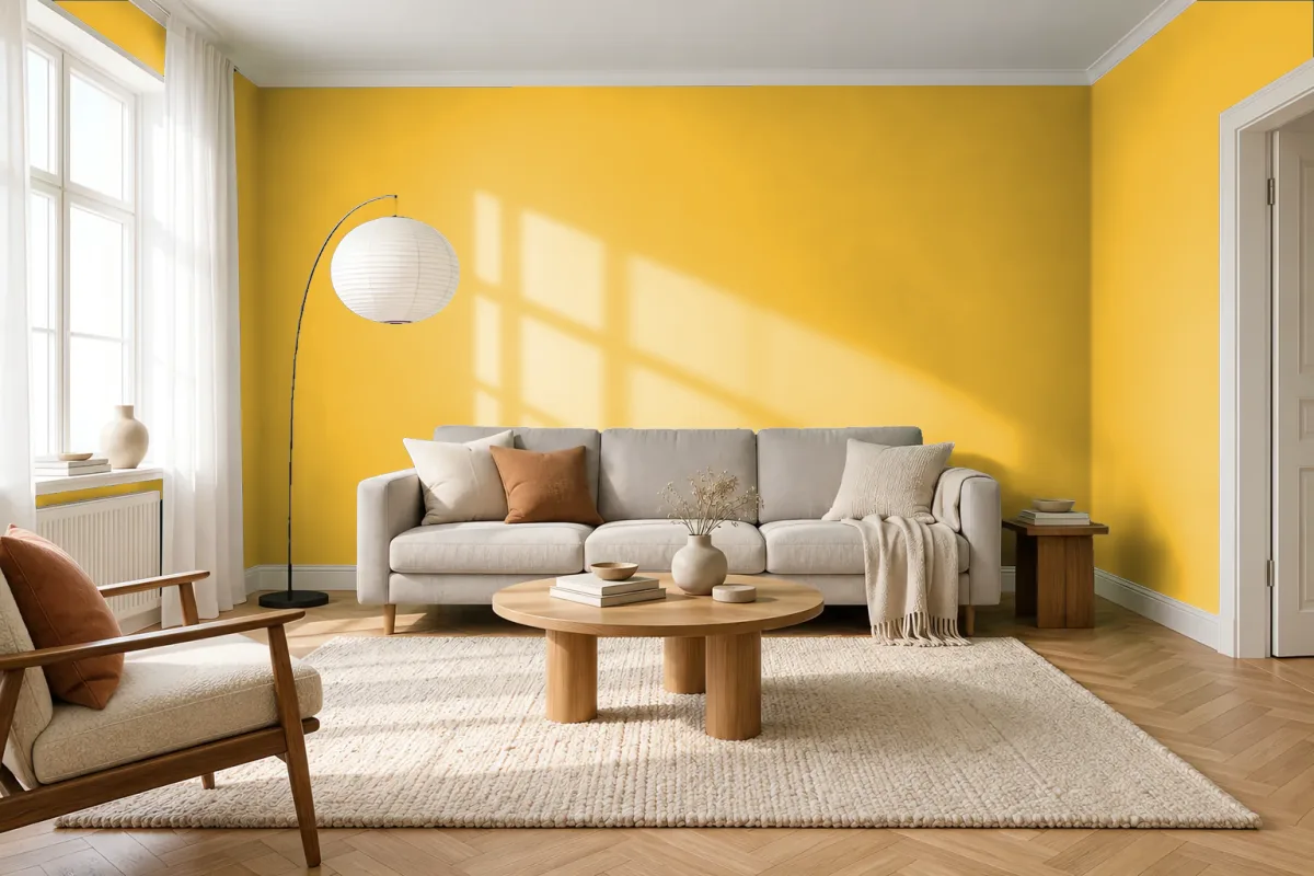Краска Tikkurila TVT N300 — гостиная в скандинавском стиле