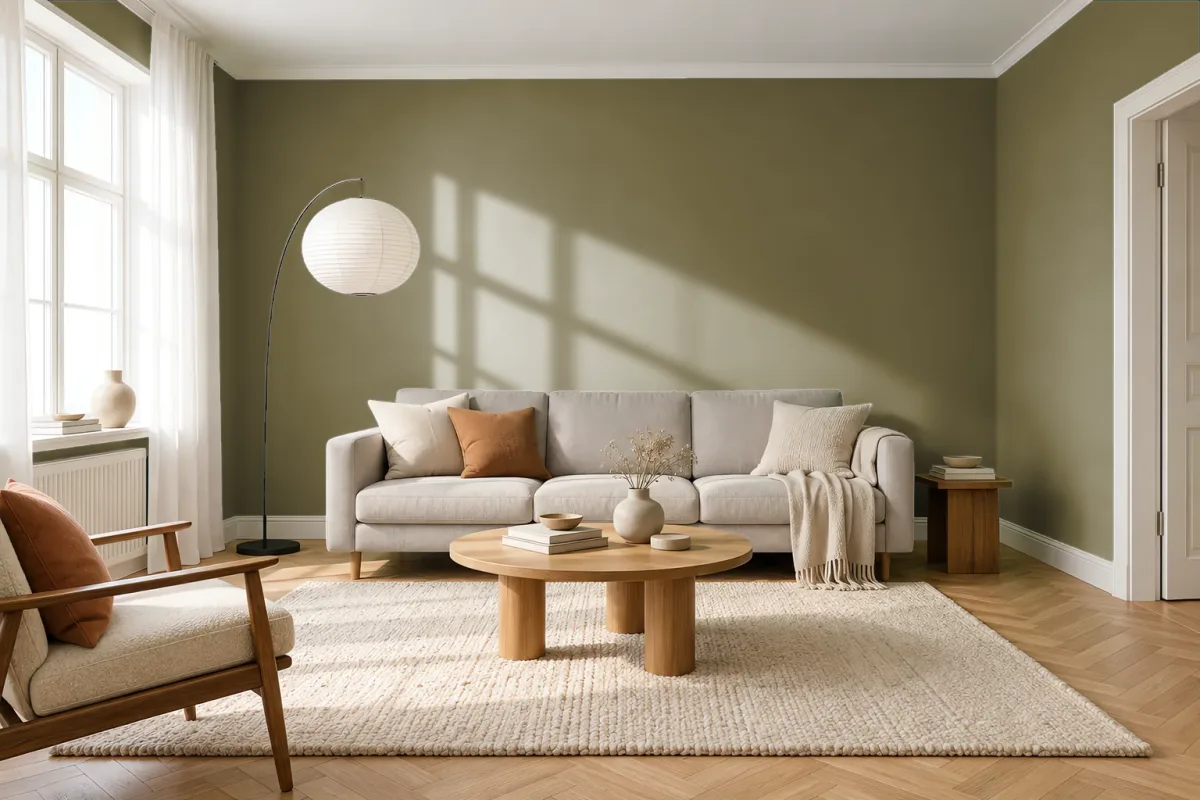 Краска Tikkurila TVT M450 — гостиная в скандинавском стиле