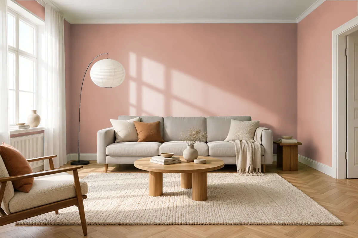 Краска Tikkurila TVT S408 — гостиная в скандинавском стиле
