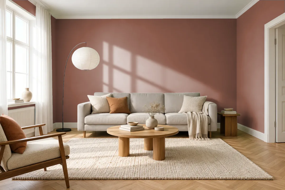 Краска Tikkurila TVT N408 — гостиная в скандинавском стиле