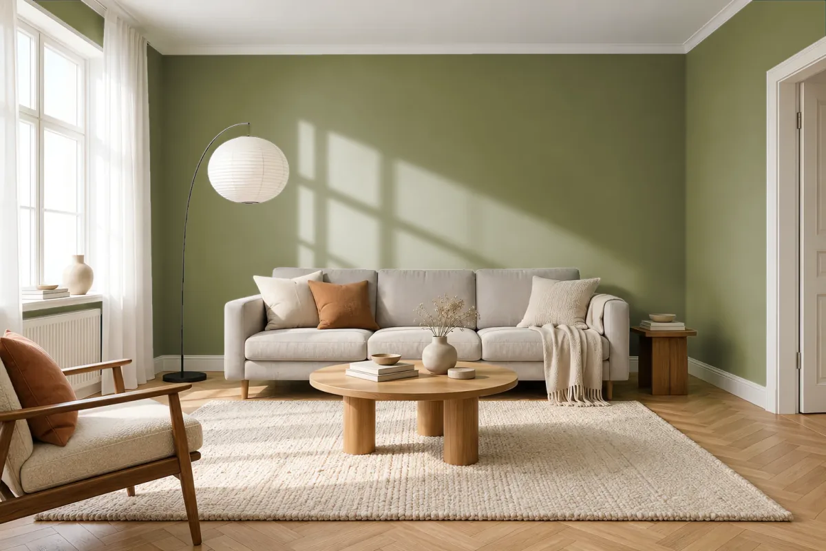 Краска Tikkurila TVT M451 — гостиная в скандинавском стиле
