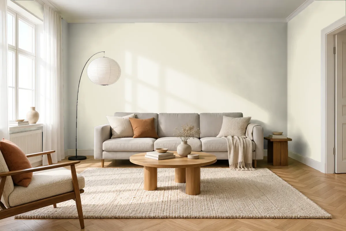 Краска Tikkurila TVT Y452 — гостиная в скандинавском стиле