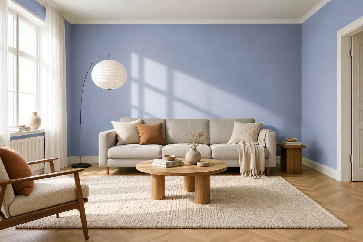 Краска Tikkurila TVT V348 — гостиная в скандинавском стиле