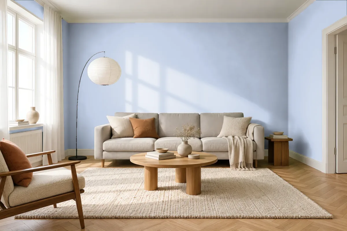 Краска Tikkurila TVT G349 — гостиная в скандинавском стиле