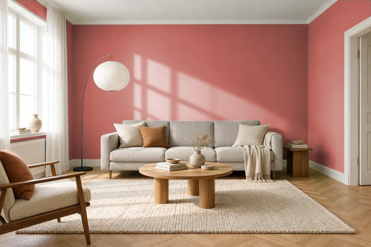Краска Tikkurila TVT L414 — гостиная в скандинавском стиле