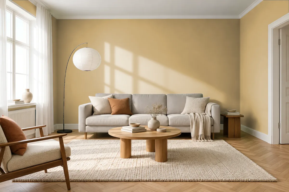 Краска Tikkurila TVT V394 — гостиная в скандинавском стиле