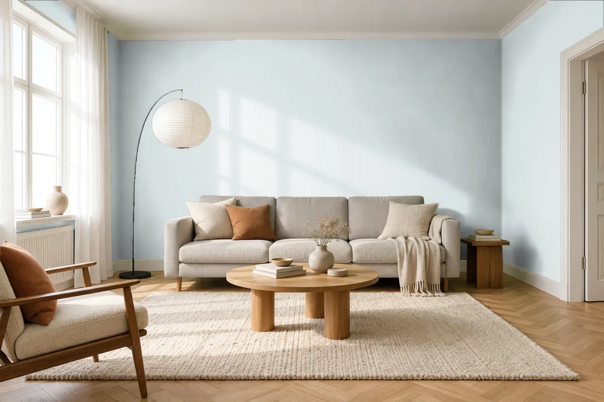 Краска Tikkurila TVT F438 — гостиная в скандинавском стиле