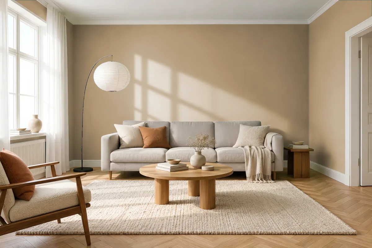 Краска Tikkurila TVT K459 — гостиная в скандинавском стиле