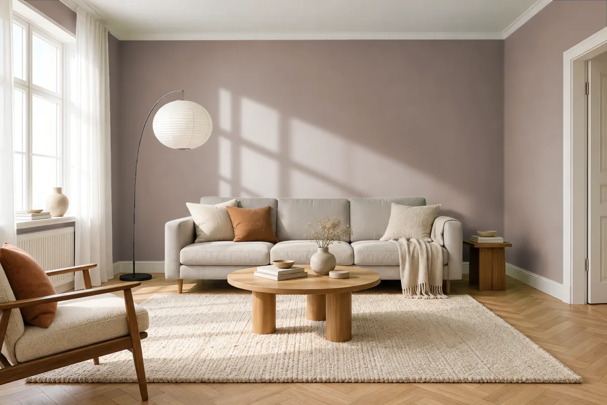 Краска Tikkurila TVT S480 — гостиная в скандинавском стиле