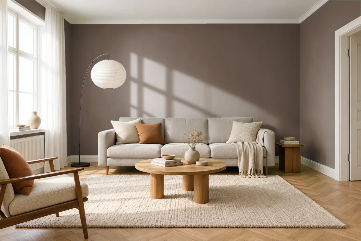 Краска Tikkurila TVT N480 — гостиная в скандинавском стиле
