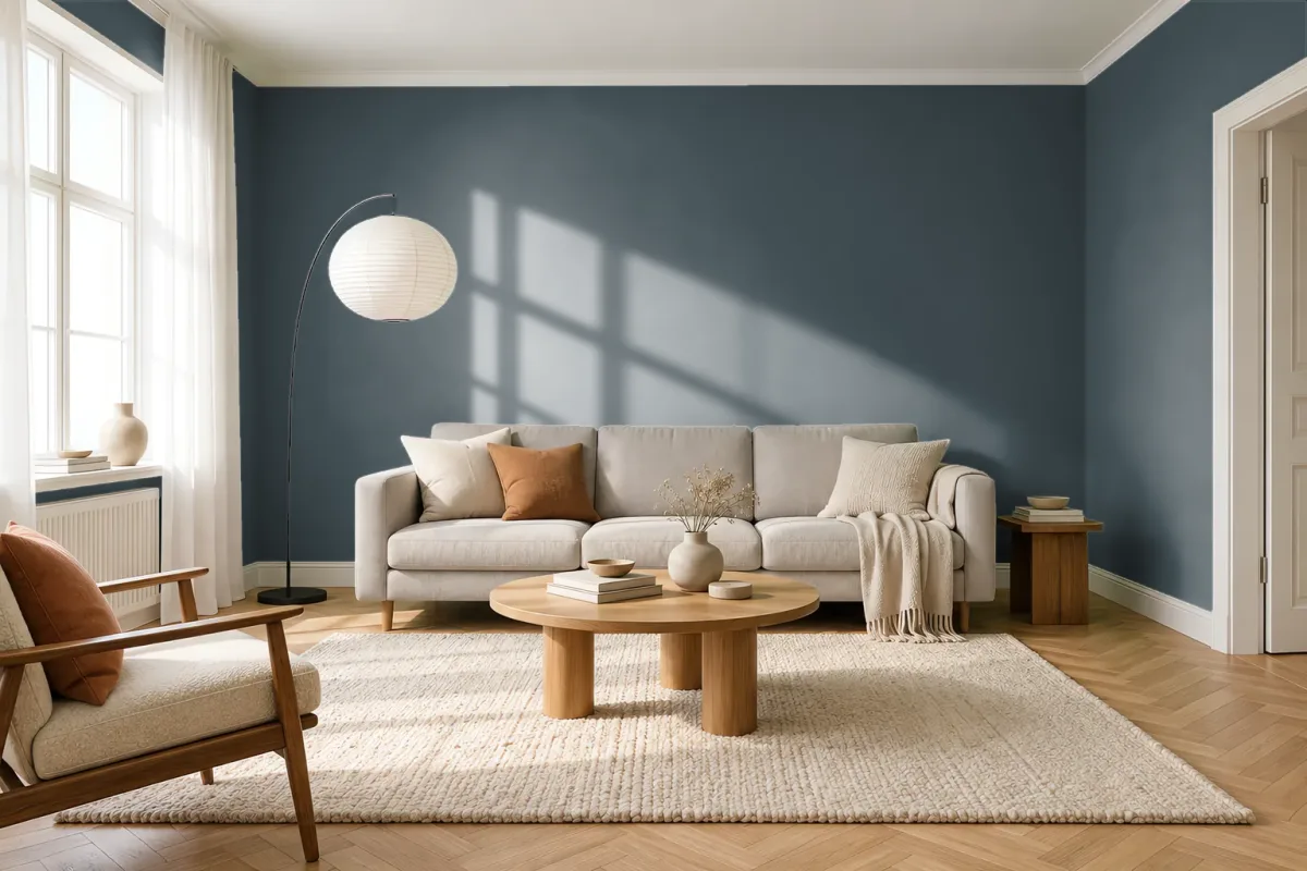 Краска Tikkurila TVT M438 — гостиная в скандинавском стиле
