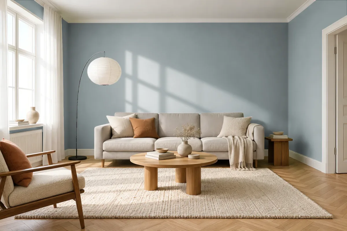 Краска Tikkurila TVT S439 — гостиная в скандинавском стиле