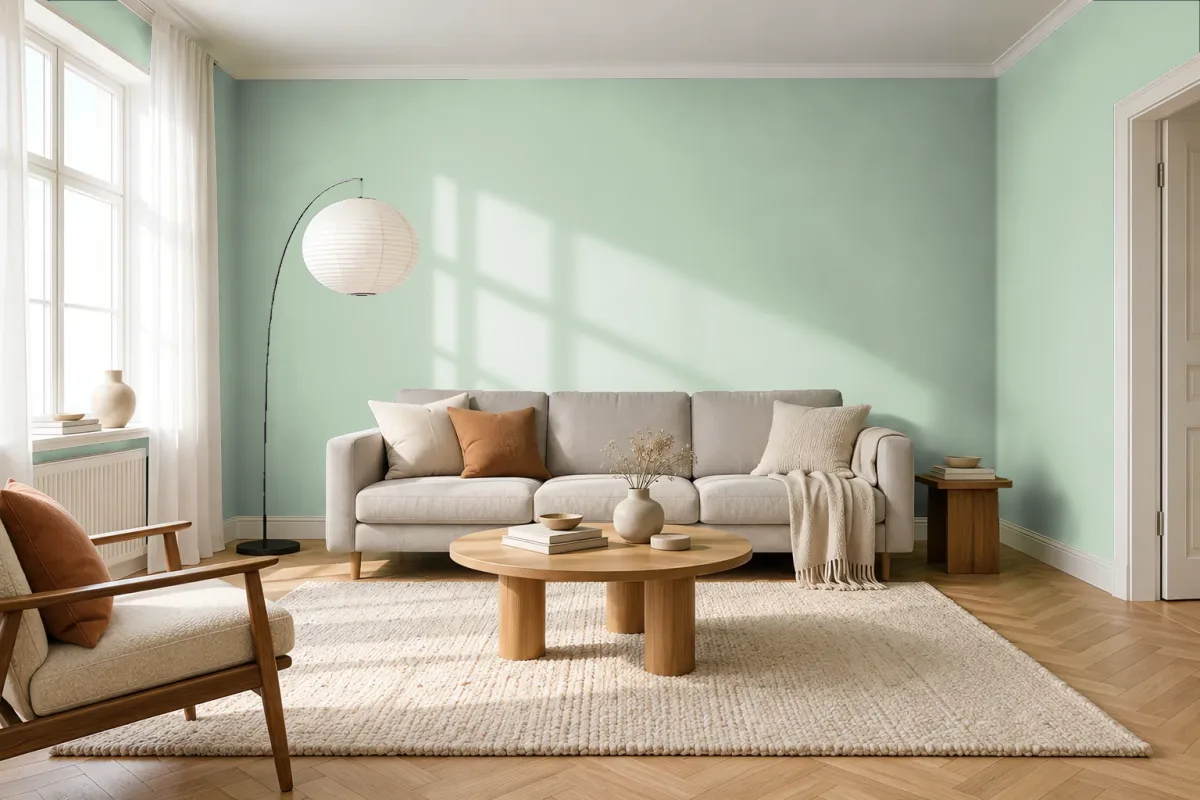 Краска Tikkurila TVT J377 — гостиная в скандинавском стиле