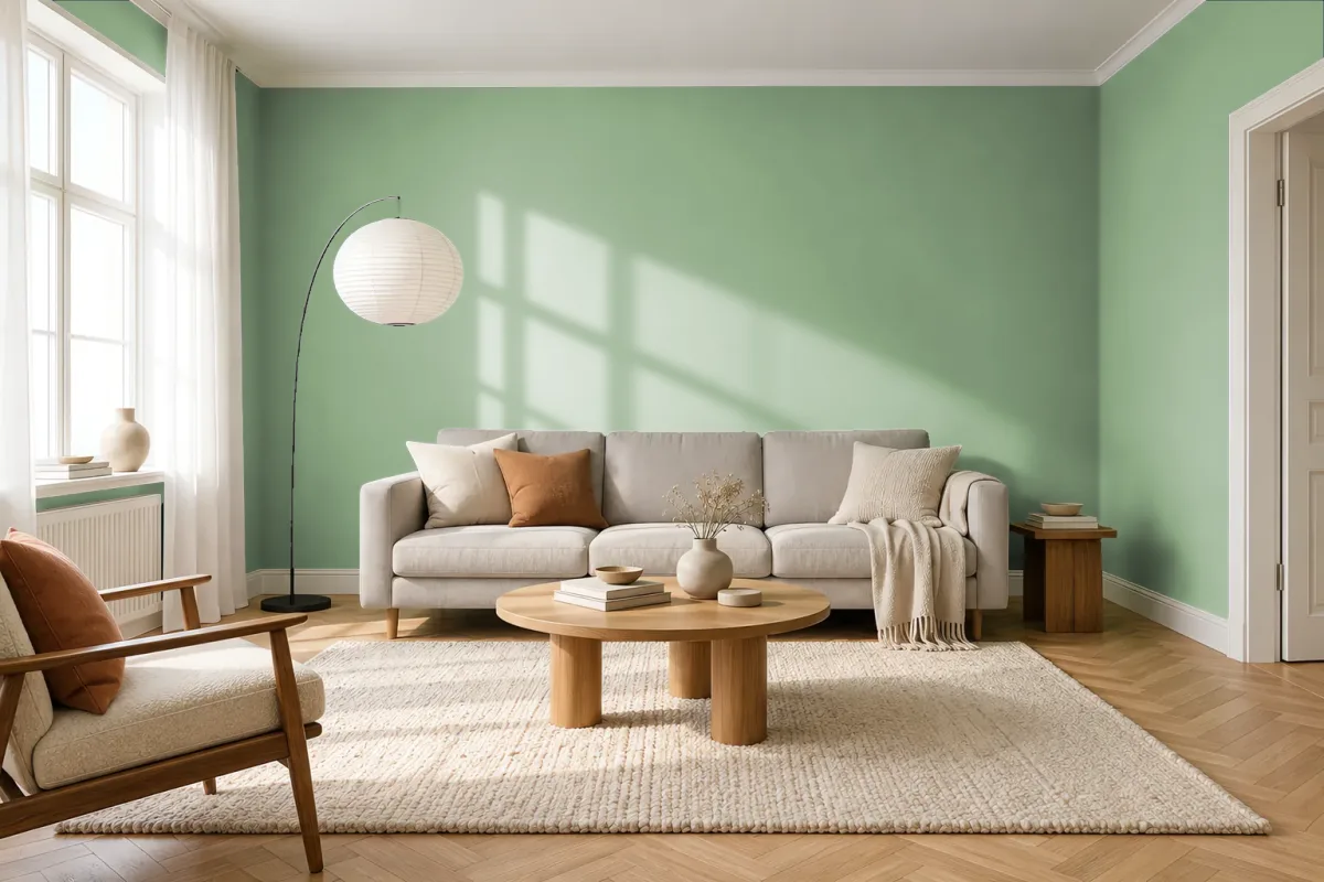 Краска Tikkurila TVT K377 — гостиная в скандинавском стиле