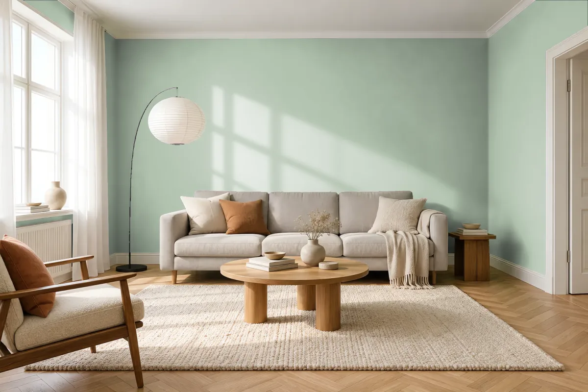 Краска Tikkurila TVT V377 — гостиная в скандинавском стиле