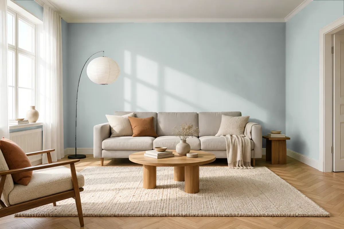 Краска Tikkurila TVT X444 — гостиная в скандинавском стиле