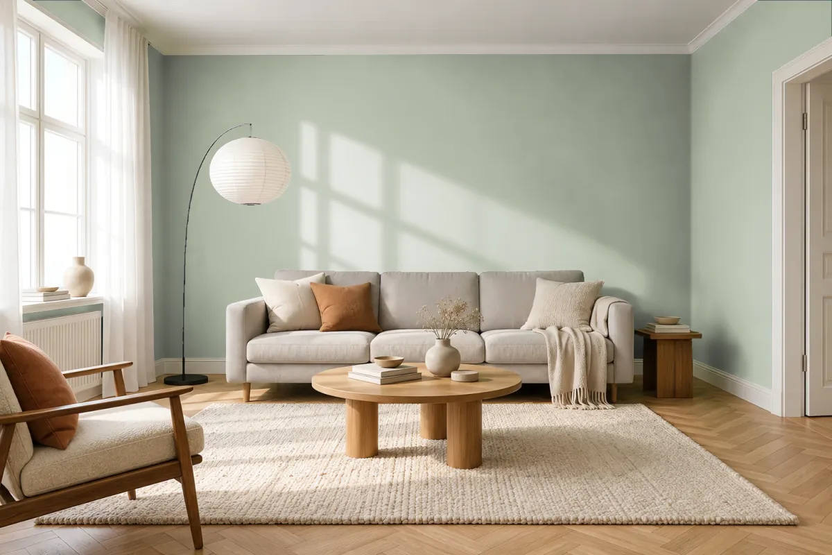 Краска Tikkurila TVT J445 — гостиная в скандинавском стиле