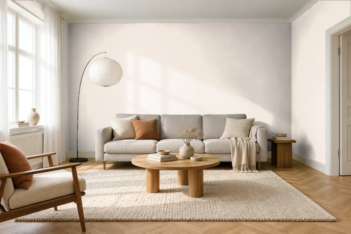 Краска Little Greene LG 146 Old Paper II — гостиная в скандинавском стиле