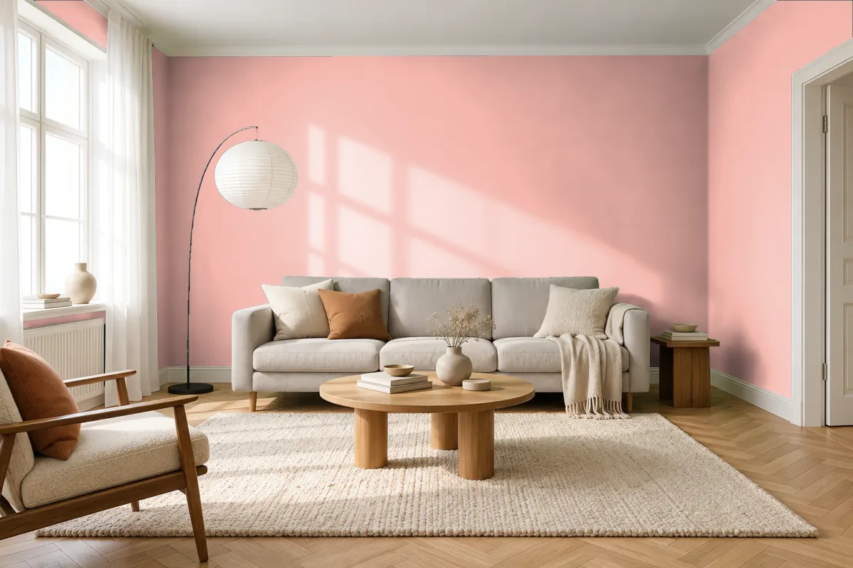 Краска Swiss Lake SL-1324 Rose Cloud — гостиная в скандинавском стиле