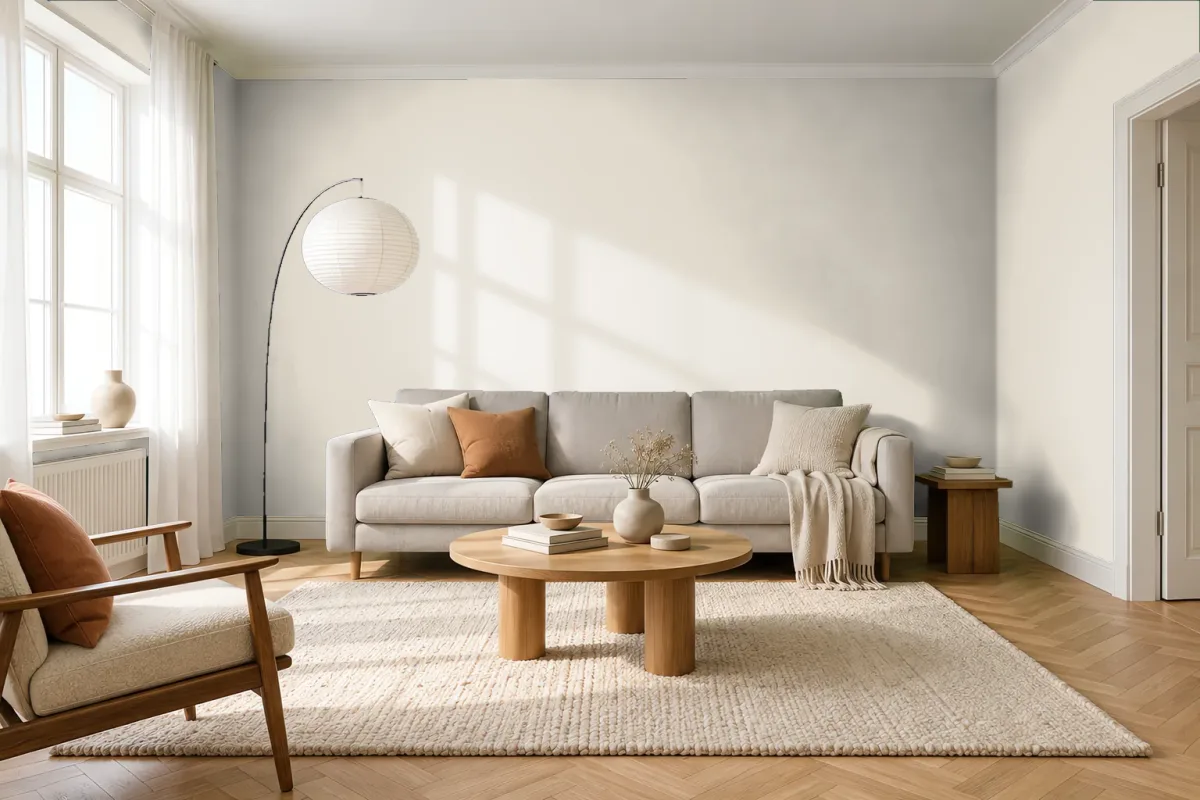 Краска Swiss Lake SL-0557 Shabby Paper — гостиная в скандинавском стиле