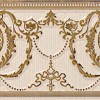 Бордюр APE Ceramica APE Loire Listelo Agustine Gold Ivori 10x25