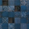 Декор Плитка Baldocer 00-00002784 Luxor Cumula Azul Silver Decor 31.6х63.2 под мозаику / орнамент