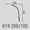 Плинтусы потолочные Bello Deco Карнизы потолочные Карниз потолочный К19 200-100 10x200 — фото 2