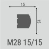 Bello Deco Молдинги М28 15-15 1,5x200 — фото 2