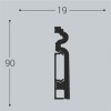 Плинтусы напольные Bello Deco Плинтус напольный П14 90-19 с монтажной планкой 1,9x200 — фото 3