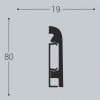 Плинтусы напольные Bello Deco Плинтус напольный П16 80-19 с монтажной планкой 1,9x200 — фото 3