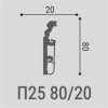 Плинтусы напольные Bello Deco Плинтус напольный П25 80-20 2x200 — фото 2