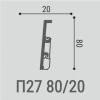 Плинтусы напольные Bello Deco Плинтус напольный П27 80-20 2x200 — фото 2