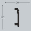 Плинтусы напольные Bello Deco Плинтус напольный П3 80-20 2x200 — фото 2