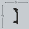 Плинтусы напольные Bello Deco Плинтус напольный П7 70-20 2x200 — фото 2