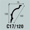 Плинтусы потолочные Bello Deco Плинтус потолочный C 17/120 120x75 — фото 3